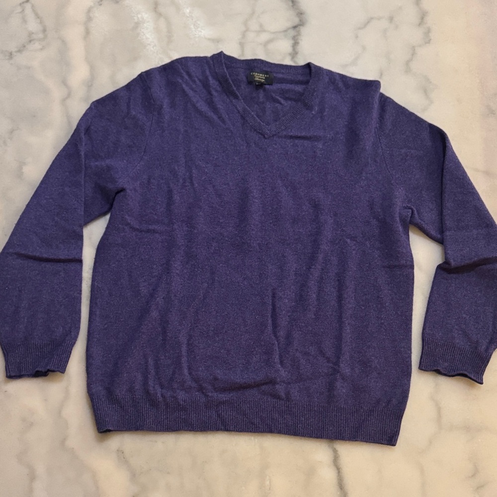 Cashmere Club Room Luxury Purple Sweater - Men’s XL